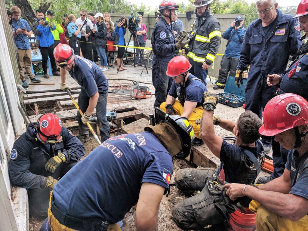 rescue team performing leadership under pressure