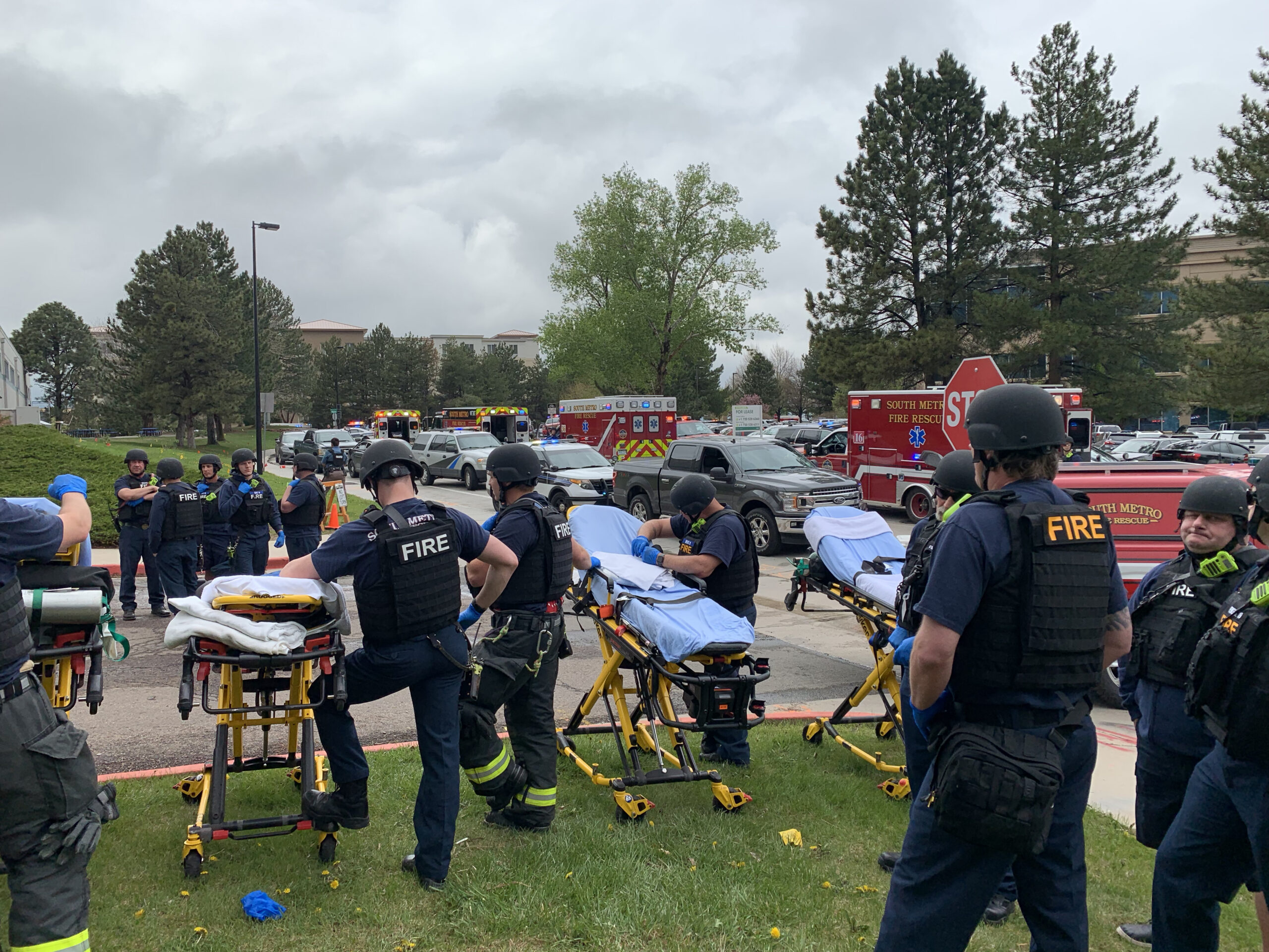 EMS staging for mass casualty incident